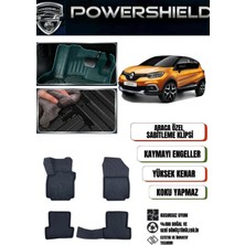 POWERSHIELD  Renault Captur 2013-2019 Arası Araca Özel 5D Premium Havuzlu Oto Paspas Takımı