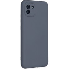 Bezos Galaxy A03 Kılıf Nano Içi Kadife Silikon - Gri