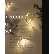 Es Dekor 100CM 10LED 1 Adet  Sıcak Renk, Üç Seviye Ayarlanabilir