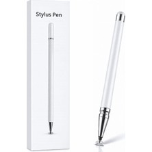 Bucuks Note 11 Pro Uyumlu Dokunmatik Stylus Kalem Disk Uçlu Hassas Beyaz Tablet Telefon Çizim Kal