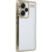 Bezos Note 13 Pro Plus Kılıf Razer Lensli Silikon - Gold
