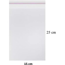 MTKardeşler 100 Adet 15X20+5 cm Şeffaf Yapışkanlı Jelatin Poşet