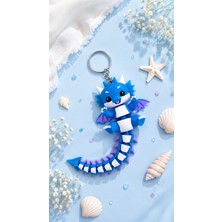 Tiny Cozy 🐉💙 Sevimli Mavi Ejderha Anahtarlık | Kawaii Çanta Süsü ✨🔑