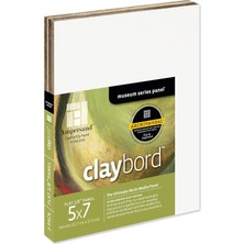 Ampersand Art Supply Claybord Ahşap Boyama Paneli, Müze Serisi, 3mm Derinlik, 3 Parça
