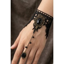 Zurafa Shop Gotik Viktorya Tarzı Yüzük El Zinciri