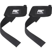 Musclecloth Padded Lifting Straps Siyah