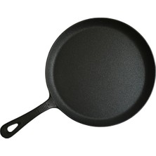 Naturpan Krep Pankek Akıtma Cizleme Tavası Kaplamasız Gerçek Demir Döküm 24 cm