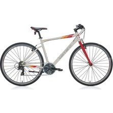 Carraro Sportıve 321 Erkek Şehir Bisikleti 480H V 28 Jant 21 Vites Mat Gri-Kırmızı-Turuncu