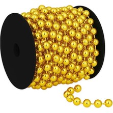 Zincir Boncuk Makara, 6mm x 8mt - Altın