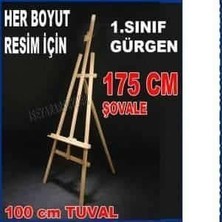 Ahşap Resim Şovalyesi Her Ölçüye Ayarlı Profesyonel Ressam Şovalesi, Büyük Boy Ahşap Resim