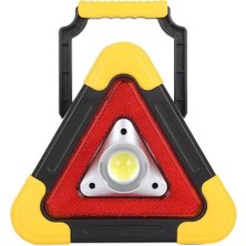 Powermaster HB-6609 Solar Şarjlı 500 Lümen Çok Fonksiyonlu Üçgen Reflektör Işıklı Ikaz La