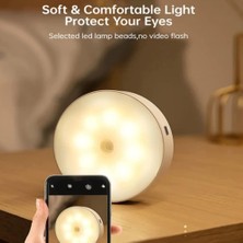 Hareket Sensörlü USB Şarjlı Lamba LED Işık Sensörlü Lamp Gece Lambası Hareket Sensör LED S