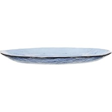 Chakra Dune Pasta Tabağı, Mavi/transparan, 21 cm