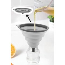 Muf Home Katlanabilir Silikon Huni Akordiyon Huni Kamp ve Karavan Için Ideal 700ML - Bpa Içerme