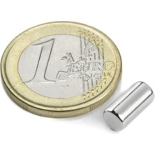 Dünya Magnet 10 Adet 5mm x 10MM Silindir Güçlü Neodyum Mıknatıs