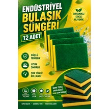 PC Premium Center Endüstriyel Bulaşık Süngeri – 12 Adet | Güçlü Temizlik, Uzun Ömürlü Kullanım - Büyük Boy