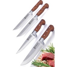 Sürlaz Handmade Kasap Kurban Serisi Bıçak Seti Et Sebze Yüzme Sıyırma Bıçak Mutfak Sürmene