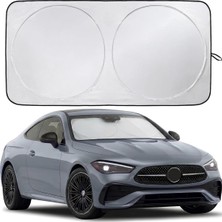 Romofy Araba Ön Cam Güneşlik Kolay Katlanabilir ve Yer Kaplamaz (150CM x 70CM) - Uv Koruma ve Is�