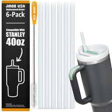 Jmoe Usa Stanley 40 Oz Adventure Quencher Flowstate H2.0 Için 12" Pipetler / Stanley 40 Oz Bardak I