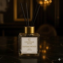 Cocolis Home Sandal Wood Reed Dıffuser (Premium) Sandal Ağacı Çubuklu Oda Kokusu 100 ml