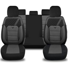 Pandami Gofraj Serisi Fiat Fullback 2016 Uyumlu Gri Koltuk Kılıfı