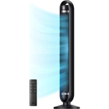Dreo Nomad TF414 Sessiz Kule Tipi Vantilatör Wifi Kumandalı 90° Salınımlı Siyah