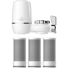 Greentech Water Aktive Edilmiş Karbon Filtreli Musluk Ucu Arıtıcı / 3 Adet Karbon Filtreli Kartu