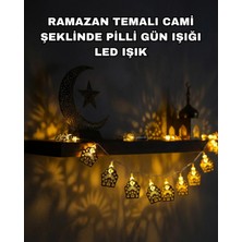 Mey İthalat Pilli Ramazan Bayram LED Işık Zinciri Cami Temalı Dekoratif
