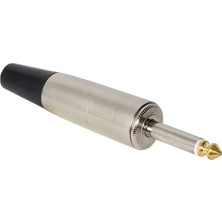 6.3 mm Canon Tip Gold Nikel Mono  Gitar Jack