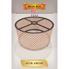 Antik Kiremit Lambader Başlığı 35 cm Mega Boy