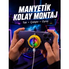 Şarj Edilebilir Rgb Telefon Soğutucu Oyun Fanı