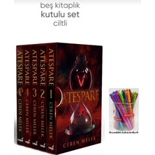 TeknoKapsül Indigo Kitap Ateşpare Seti (Beş Kitaplık Kutulu Set) / Ceren Melek / Indigo Kitap / 9786255587466