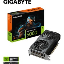 AyrStore Gıgabyte GV-N5060WF2MAX Oc-8gd, RTX5060, Wındforce Max Oc, 8gb, Gddr7, 128BIT, 2 Fanlı, 1xhdmı, 3xd