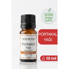 Odesense Portakal Uçucu Yağı 10 ml Doğal ve Saf İçerik Damlalıklı Kapaklı Şişe Difüzör Buhurdanlık Uygun