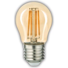 MiraLive Eco Lounge 1 Adet Kendal KES603 LED Rustik Ampul 6W Amber Işık E27 Duy