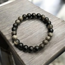 Aura Stone Aurastone Obsidyen Doğal Taş 8mm Bileklik