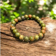 Aura Stone Aurastone Unakit Doğal Taş 8mm Bileklik