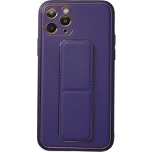 Colezium 11 Pro Kılıf Coco Deri Standlı Kapak - Mor