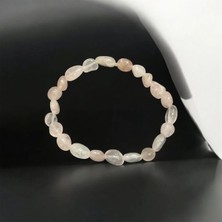 Aura Stone Aurastone Pembe Kuvars Doğal Taş Tımbıl Bileklik