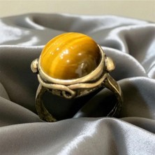 Aura Stone Aurastone Kaplangözü Doğal Taş Bronz Yüzük