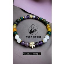 Aura Stone Aurastone Özel Tasarım Doğal Taş Terazi Burcu Bilekliği
