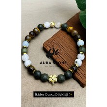 Aura Stone Aurastone Özel Tasarım Doğal Taş Ikizler Burcu Bilekliği