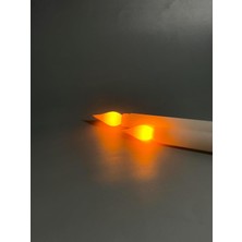 Alevsiz LED Şamdan Mum Pilli - 2 Adet (Pil Hediyeli) (Beyaz)