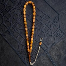 Aura Stone Orjinal Sıkma Kehribar 12,05 gr Gümüş Püsküllü Tespih