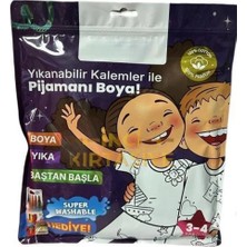 Mey İthalat Kalem Hediyeli Boyanabilir Pijama 3-4 Yaş