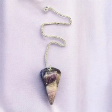 Aura Stone Aurastone Ametist Doğal Taş Pandül- Sarkaç