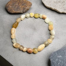 Aura Stone Aurastone Güneştaşı Doğal Taş Açık Renk Bileklik