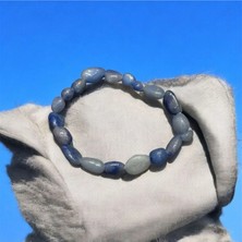Aura Stone Aurastone Mavi Aventurin Tımbıl Doğal Taş Bileklik