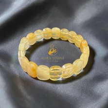 Aura Stone Aurastone Sitrin Doğal Taş Roleks Bileklik