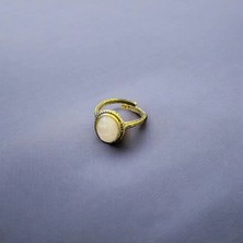 Aura Stone Aurastone Bronz Bakır Aytaşı Doğal Taş Yüzük